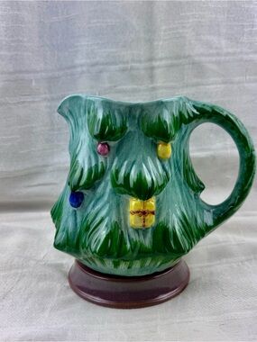 Vintage San Marco Ceramic Christmas Tree Pitcher Italy